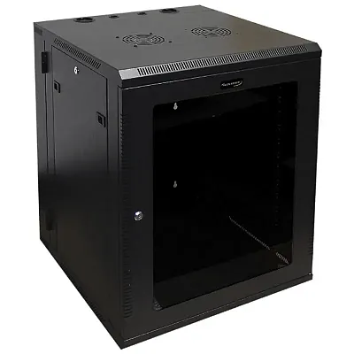 Cmple Wavenet - 15U Server Wall Mount Cabinet, 24-Inch Depth, Swing-Out Network 