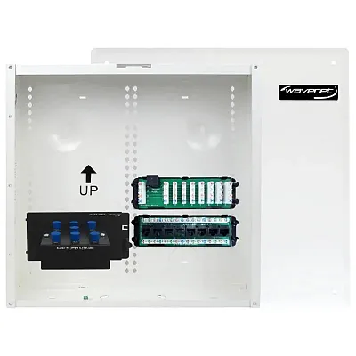 Cmple Wavenet 14 Structured Wiring Enclosure Combo Kit With Three Modules: 8Port