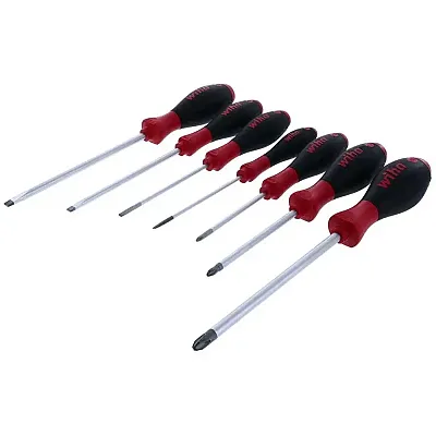 Wiha Softfinish Slotted And Phillips Screwdriver Set - 7 Piece Set