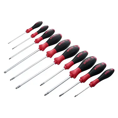 Wiha Softfinish Slotted/Phillips/Square Screwdriver - 10 Piece Set