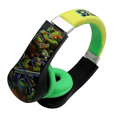 Teenage Mutant Ninja Turtles Kids Friendly Cushioned Headphones with Volume Limi