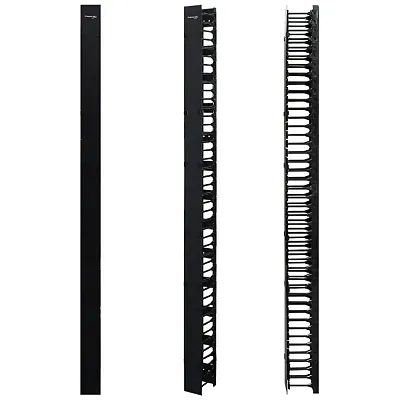 Cmple Wavenet 78 High SingleSided Vertical Cable Manager - Spacious Finger Duct 