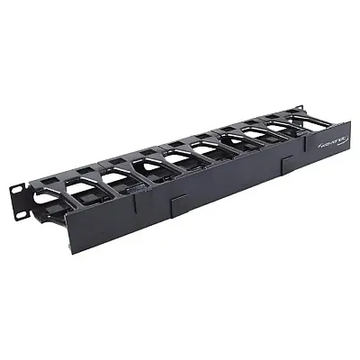 Cmple Wavenet 1U 19Inch SingleSided Horizontal Cable Manager - Plastic Finger Du