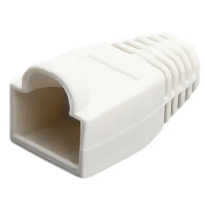 Cmple 308-N RJ-45 Color Coded Strain Relief Boots - WHITE (50pcs
