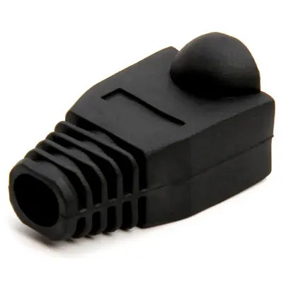 Cmple 315-N RJ-45 Color Coded Strain Relief Boots - BLACK (50pcs