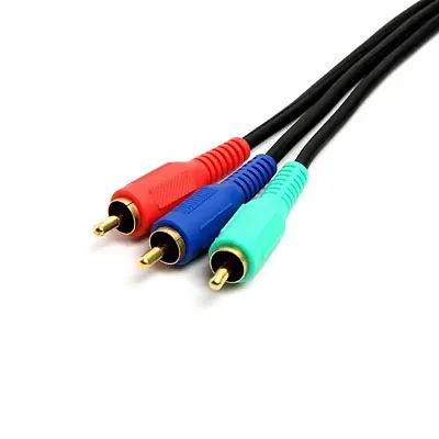 Cmple Video/Audio 3 Rca Bundled Cables For Component Video, 3 Fe