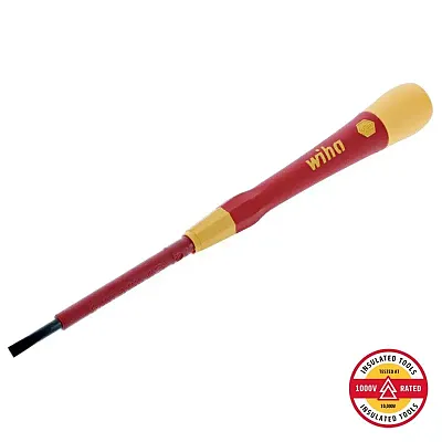 Wiha Precision Insulated Picofinish Slotted Screwdriver - 3.5Mm X 60Mm