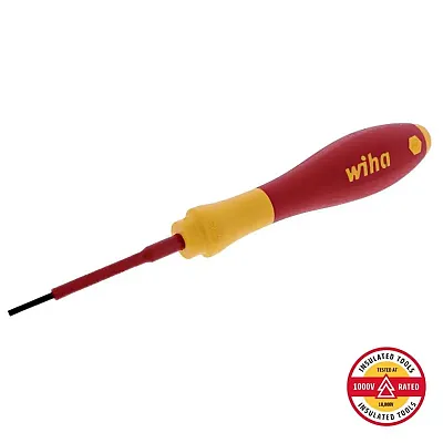 Wiha Insulated Softfinish Slotted Screwdriver 2.0Mm X 60Mm