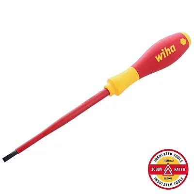 Wiha Insulated Softfinish Slotted Screwdriver 4.5Mm (3/16") X 125Mm