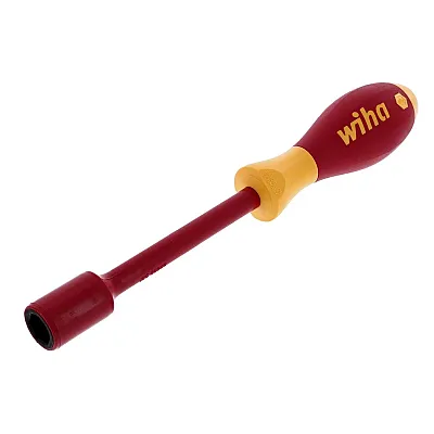 Wiha Vde Insulated Softfinish Nut Driver 1/2&quot; X 125Mm