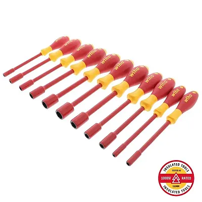 Wiha Insulated Softfinish Sae Nut Drivers (11 Piece Set)