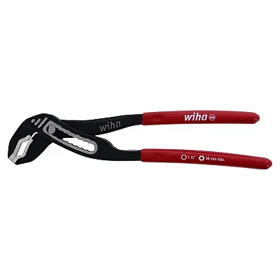 Wiha Adjustable V-Jaw Tongue And Groove Box Pliers Standard: 7" Length