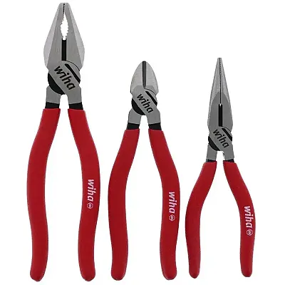 Wiha Classic Grip Pliers And Cutters Set (3 Piece Set)