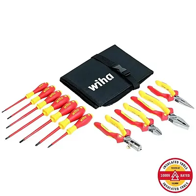 Wiha Insulated Pliers Cutters And Screwdriver - 11 Piece Set