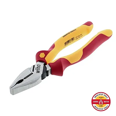 Wiha Insulated Industrial Combination Pliers - 8&quot; Overall Length