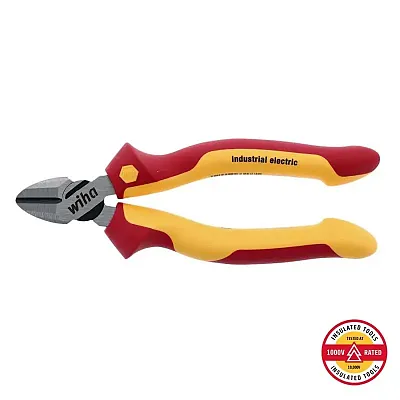 Wiha Insulated Industrial Diagonal Cutters - 6.3&quot; Overall Length