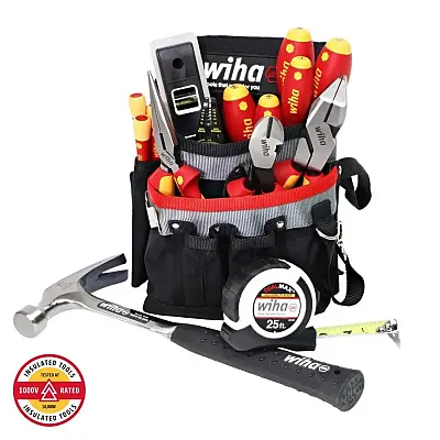 Wiha Insulated Apprentice Electrician&#039;S Tool Kit (16 Piece Set)
