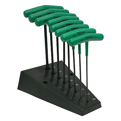 Bondhus Star Tipped T-Handle Set With Stand (8 Piece)