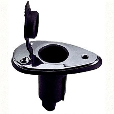 Perko Threaded Collar Pole Light Mounting Base - 2 Pin - Chrome 