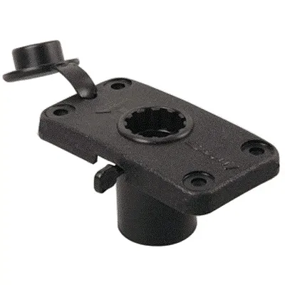 Scotty 244 Locking Flush Deck Mount W/Rain Cap