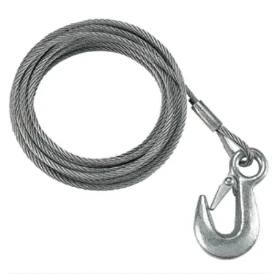 Fulton 3/16&quot; X 25&#039; Galvanized Winch Cable - 4,200 Lb. Breaking S