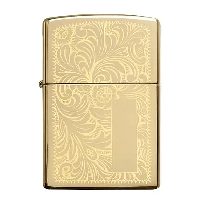 Zippo Windproof Lighter Venetian High Polish Brass (Venetian Bra