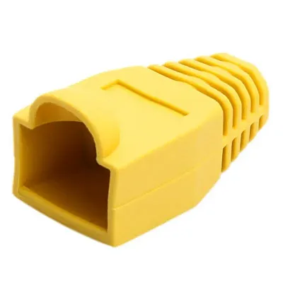 Cmple 366-N RJ-45 Color Coded Strain Relief Boots - YELLOW (50pc
