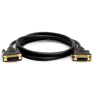 Cmple 367-N DVI D Dual Link Extension M/F Cable - 6 Feet (Gold P