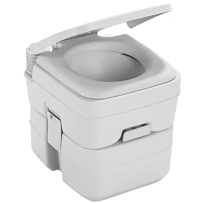 Dometic&trade; 965 MSD Portable Toilet w/Mounting Brackets - 5 Gallon - Platinum