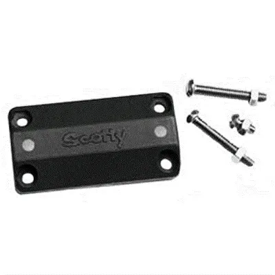 Scotty 242 Rail Mounting Adapter 7/8&quot;-1&quot; - Black