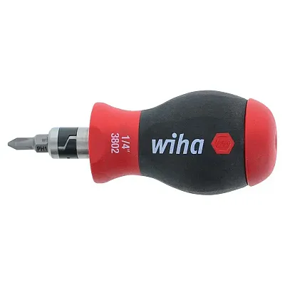 Wiha 14-In-1 Softfinish Stubby Bit Holder: Slotted/Phillips/Square Drivers