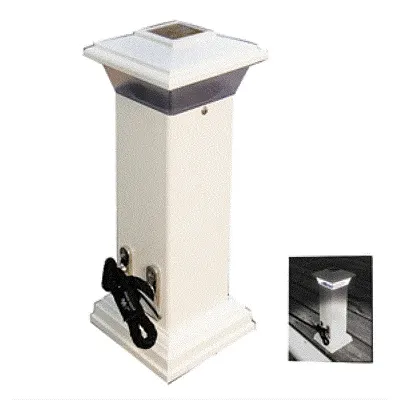Dock Edge Cleatlite Solar Dock Light W/Ss Mooring Cleat 12&quot;