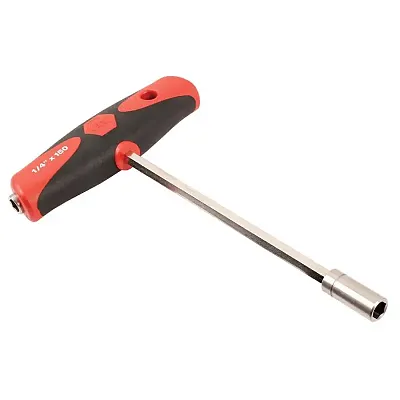 Wiha (Retail Packaging) Softgrip T-Handle Dual Drive 1/4&quot; Bit Holder