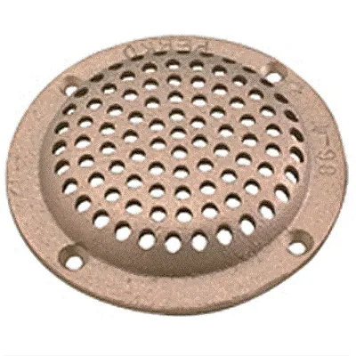 Perko 3-1/2&quot; Round Bronze Strainer Made In The Usa