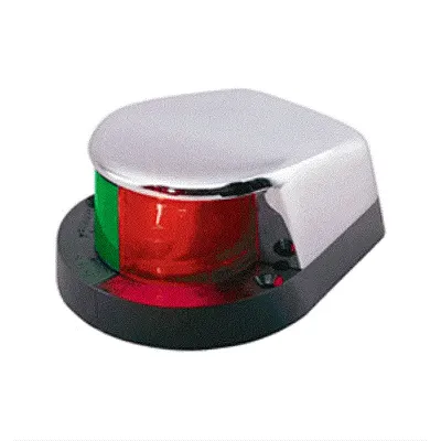 Perko 12V Bi-Color Bow Light Black Base Chrome Plated Top Made I
