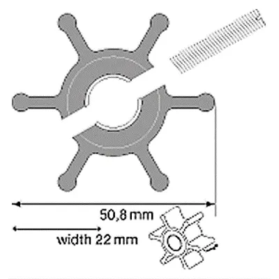 09-1026B-1 Johnson Pump Impeller Kit