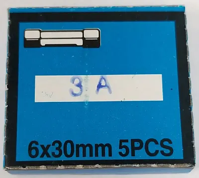 Twinpoint 3Amp 3 Amp Glass Fuses (Box Of 5)