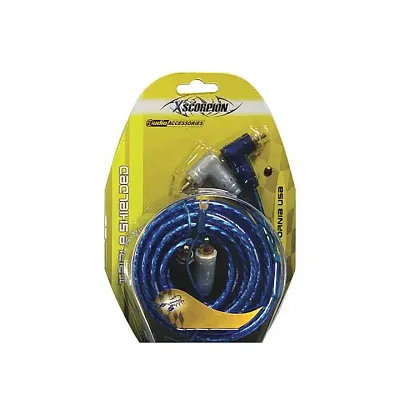 Rca Cable 3' Xscorpion Blue Triple Shielded W/Remote Wire