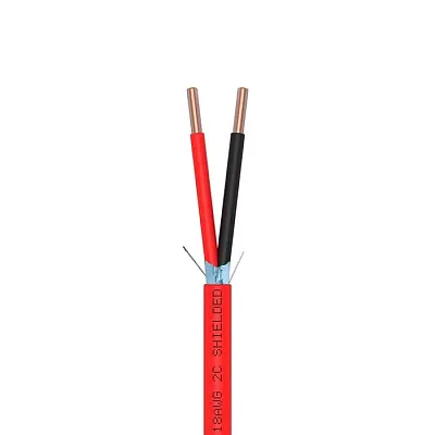 Cmple Fire Alarm Cable 18/2 Bare Copper 18Awg 2 Conductor Shielded Wire - 1000 F