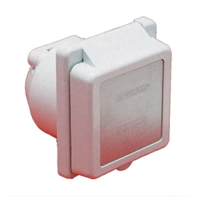 Marinco 301EL-B 30A Power Inlet - White - 125V