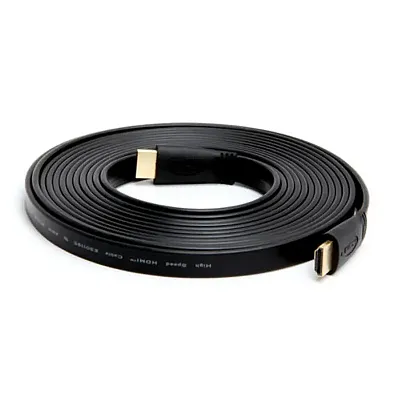 Cmple 437-N HDMI 1.3 Cable FLAT CL2 Rated (Gold Plated) -15ft