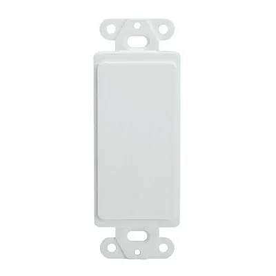 Cmple 438-N Decora Type Blank Wall Plate Insert - White