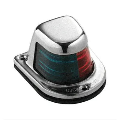 Attwood 1-Mile Deck Mount, Bi-Color Red/Green Combo Sidelight - 