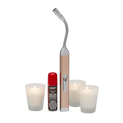 Zippo Flexible Lighter Rose Gold & 18Ml Butane Canister