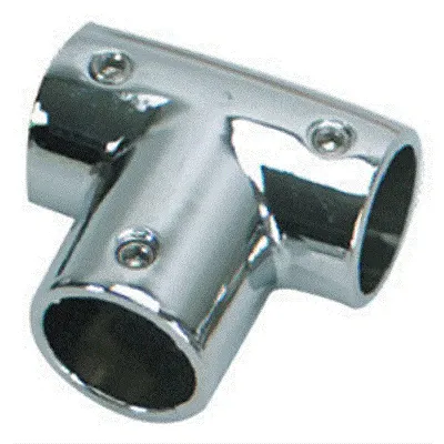 Whitecap 1&quot; O.D. 90&#176; SS Tee Rail Fitting
