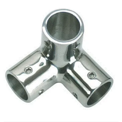 Whitecap &#8542;&quot; O.D. SS 3-Way Corner Fitting