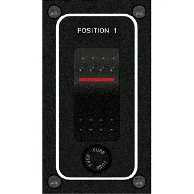 Paneltronics Waterproof Panel - DC Illuminated Rocker Switch& Fu