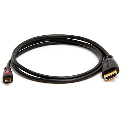 Cmple 458-N MICRO HDMI to HDMI cable Gold Plated for Cell phones