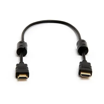 Cmple 460-N 30AWG HDMI Cable with Ferrite Cores - Black - 1.5FT