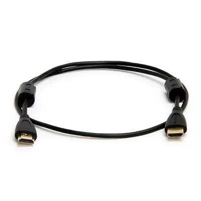Cmple 462-N 30AWG HDMI Cable with Ferrite Cores - Black - 3FT
